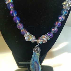 Crystal Necklace with Rhinestone